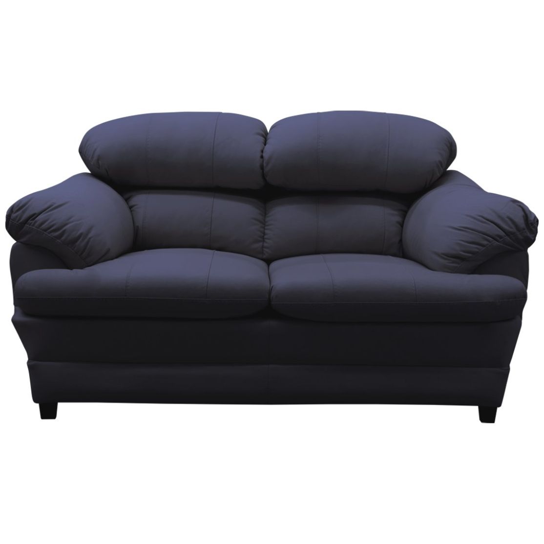 Love Seat en Valery Piel Vinil Azul Artaban