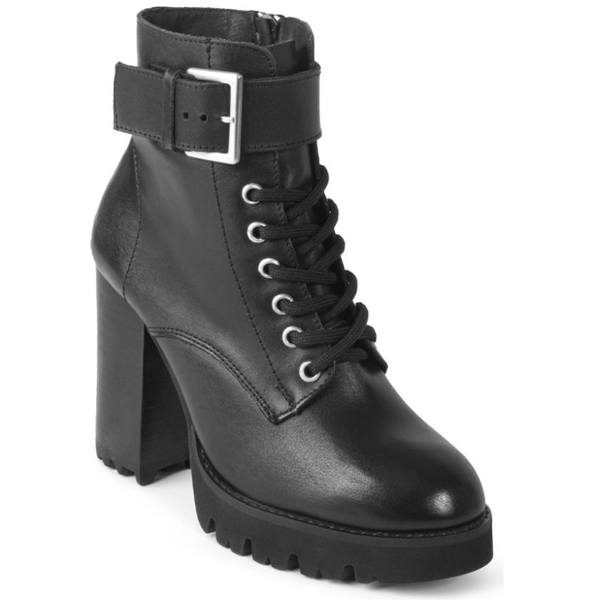 Botas de tacon online con agujetas