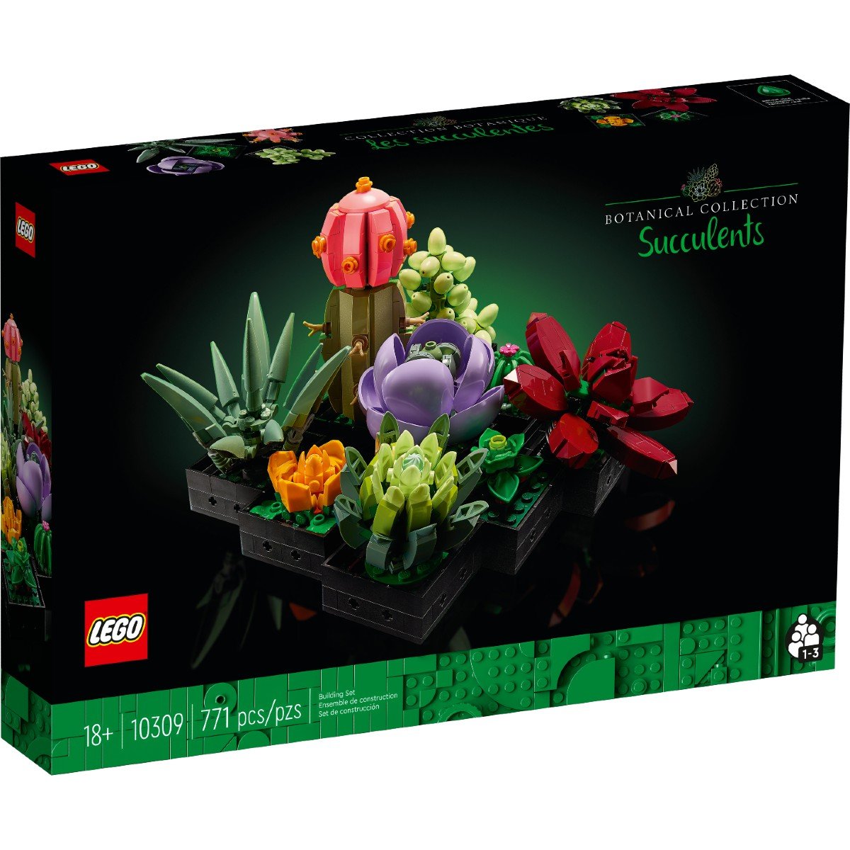 Botanicals Suculentas Diseño de Interiores con Plantas Artificiales Lego®