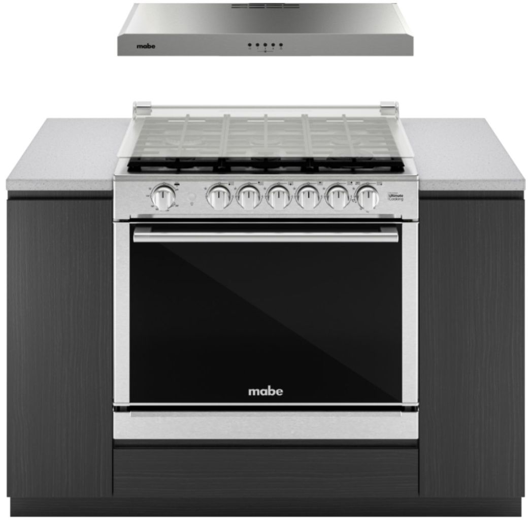 Combo Estufa Y Campana Mabe Xoc80802Ct1Cmpuv8