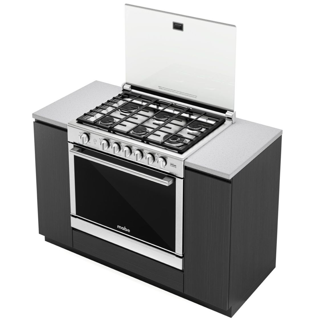 Combo Estufa Y Campana Mabe Xoc80802Ct1Cmpuv8