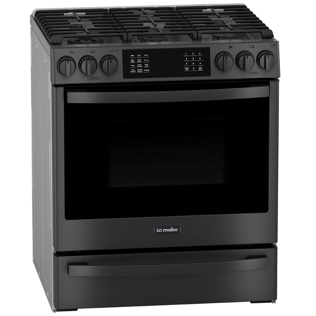 Estufa Io Mabe 30" Black Stainless Gas Lp / Natural Io940Ts0