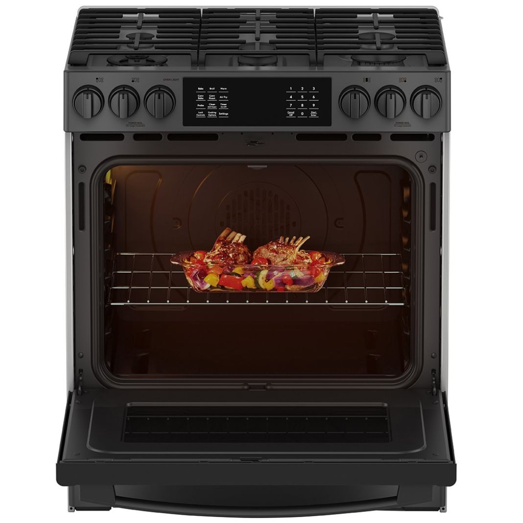 Estufa Io Mabe 30" Black Stainless Gas Lp / Natural Io940Ts0