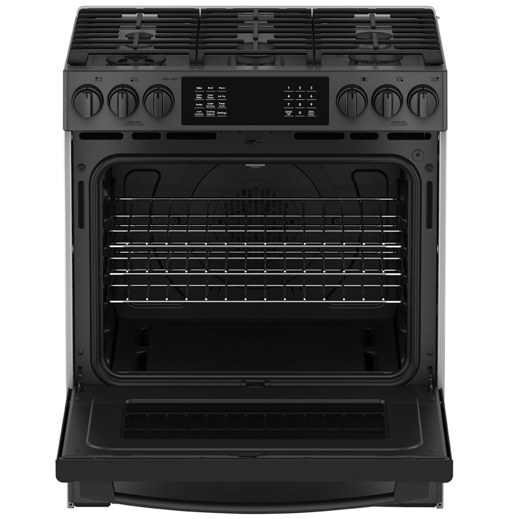 Estufa Io Mabe 30" Black Stainless Gas Lp / Natural Io940Ts0