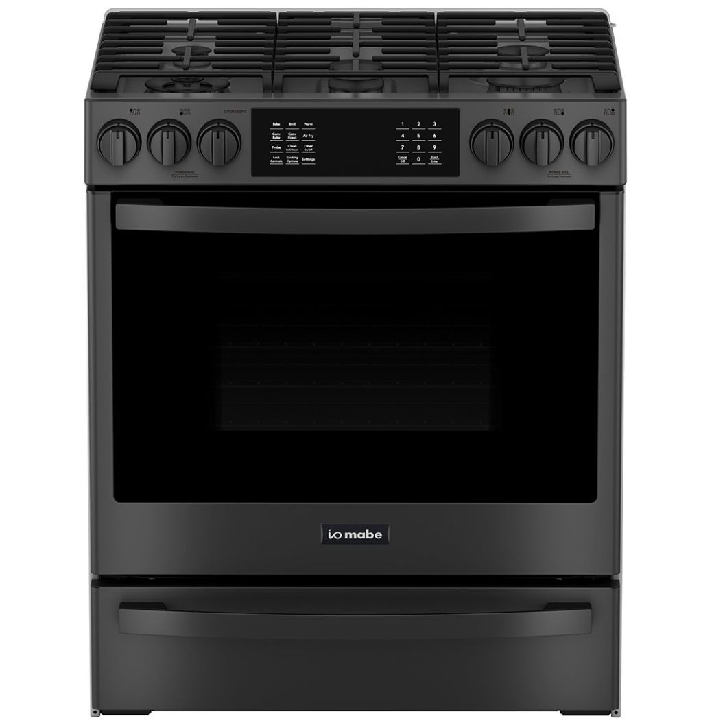 Estufa Io Mabe 30" Black Stainless Gas Lp / Natural Io940Ts0