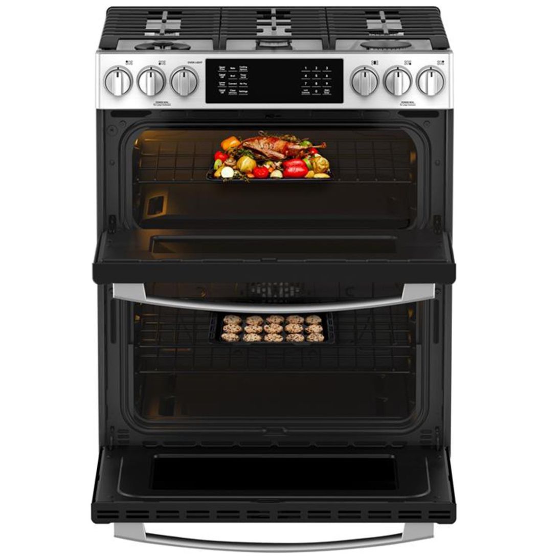 Estufa Io Mabe 30" Inoxidable Doble Cavidad  Io950Fs0