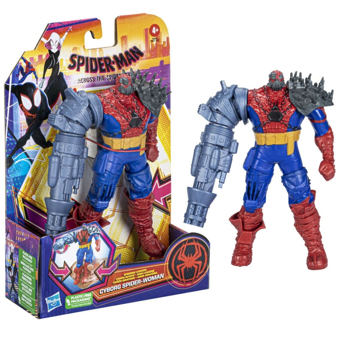 Marvel Spider-Man: Across The Spider-Verse Spider-Man, figura de acción a  escala de 6 pulgadas con accesorio de red, juguetes para niños a partir de  4