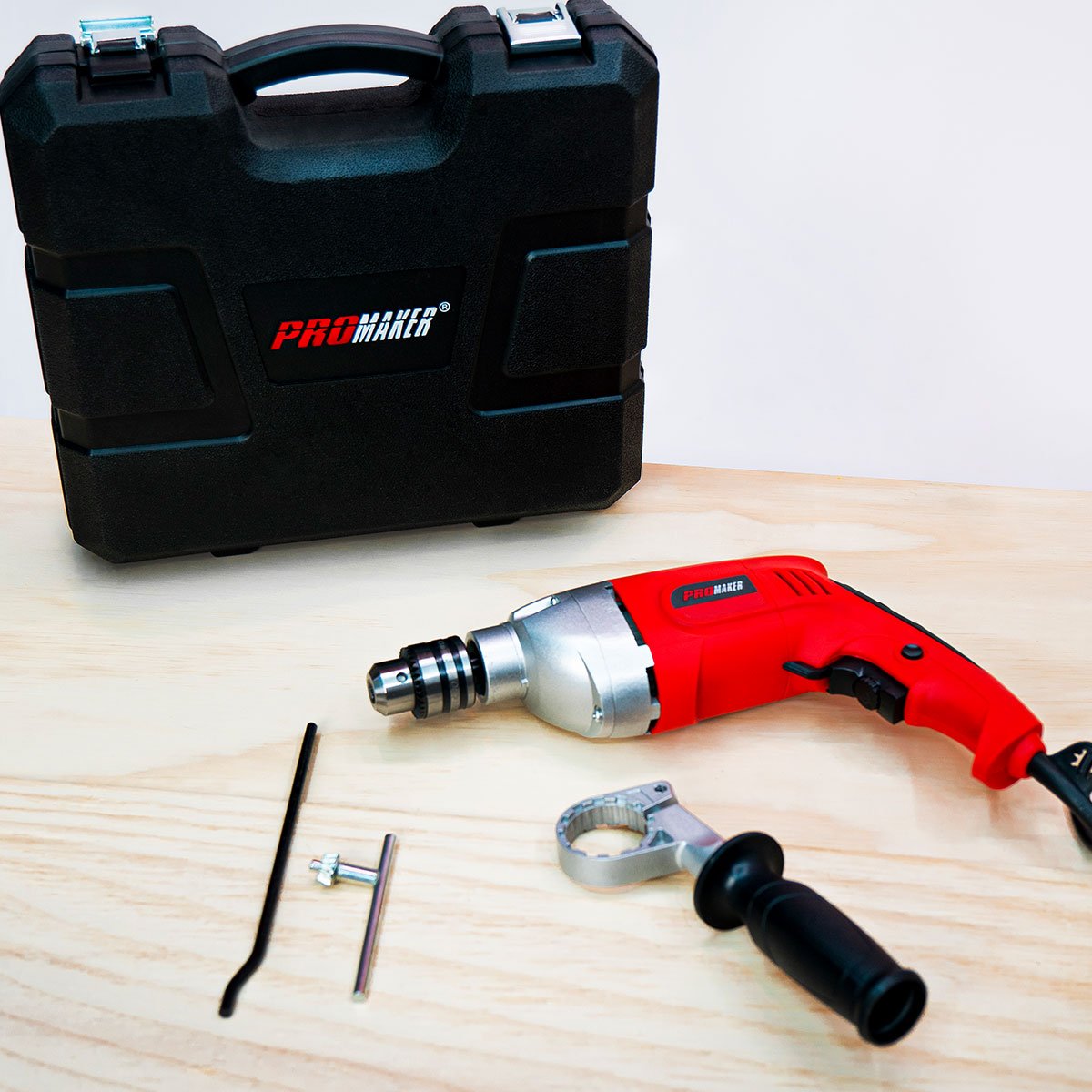 Taladro Percutor 850W Estuche Incluido Promaker