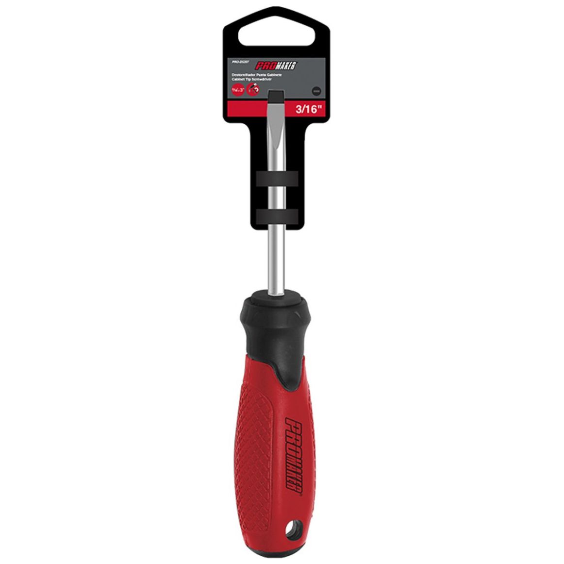 Desarmador Pro Punta Gabinete V/ Red 3/16". X 6" Promaker