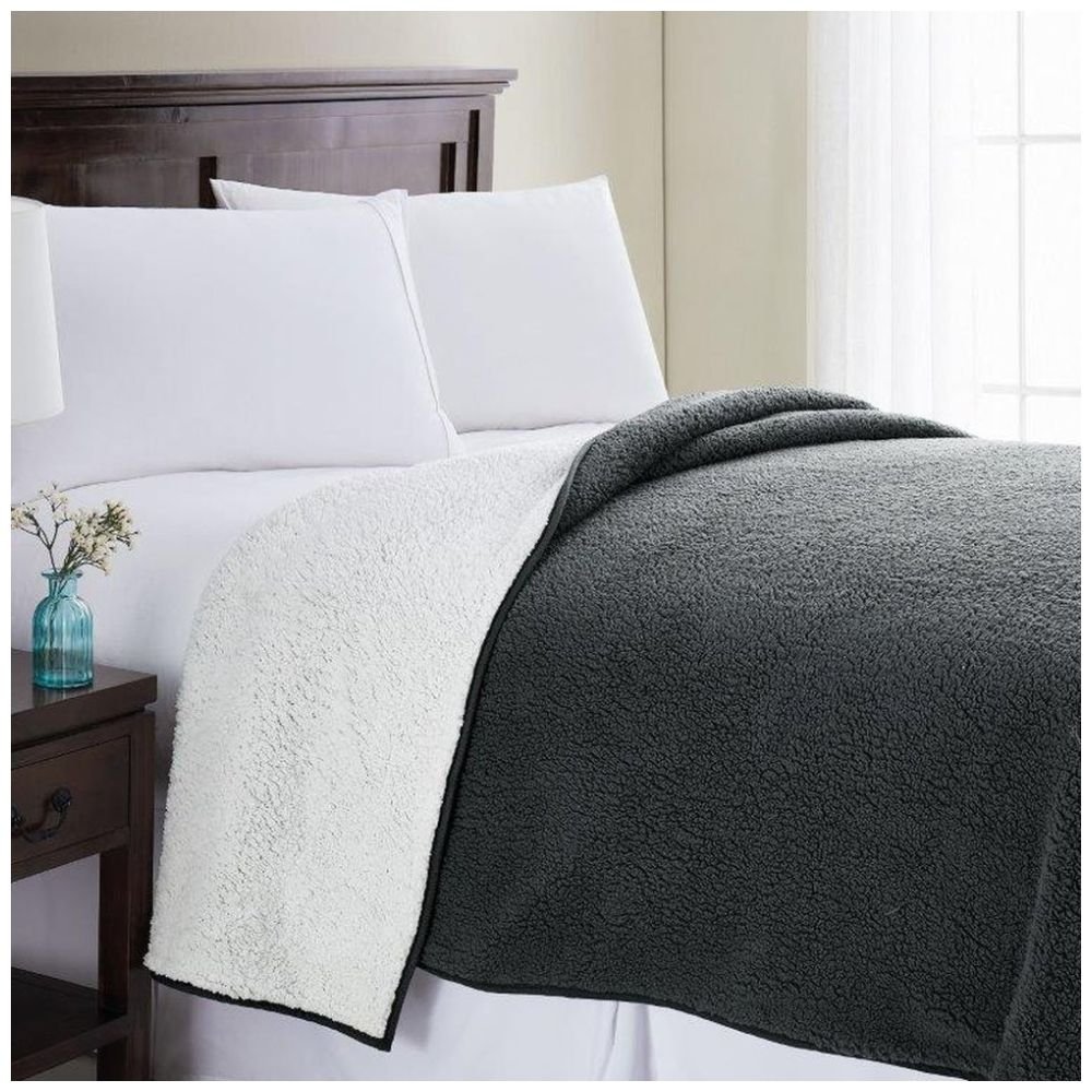 Cobertor Reversible Grey Home Nature - Matrimonial/queen Size