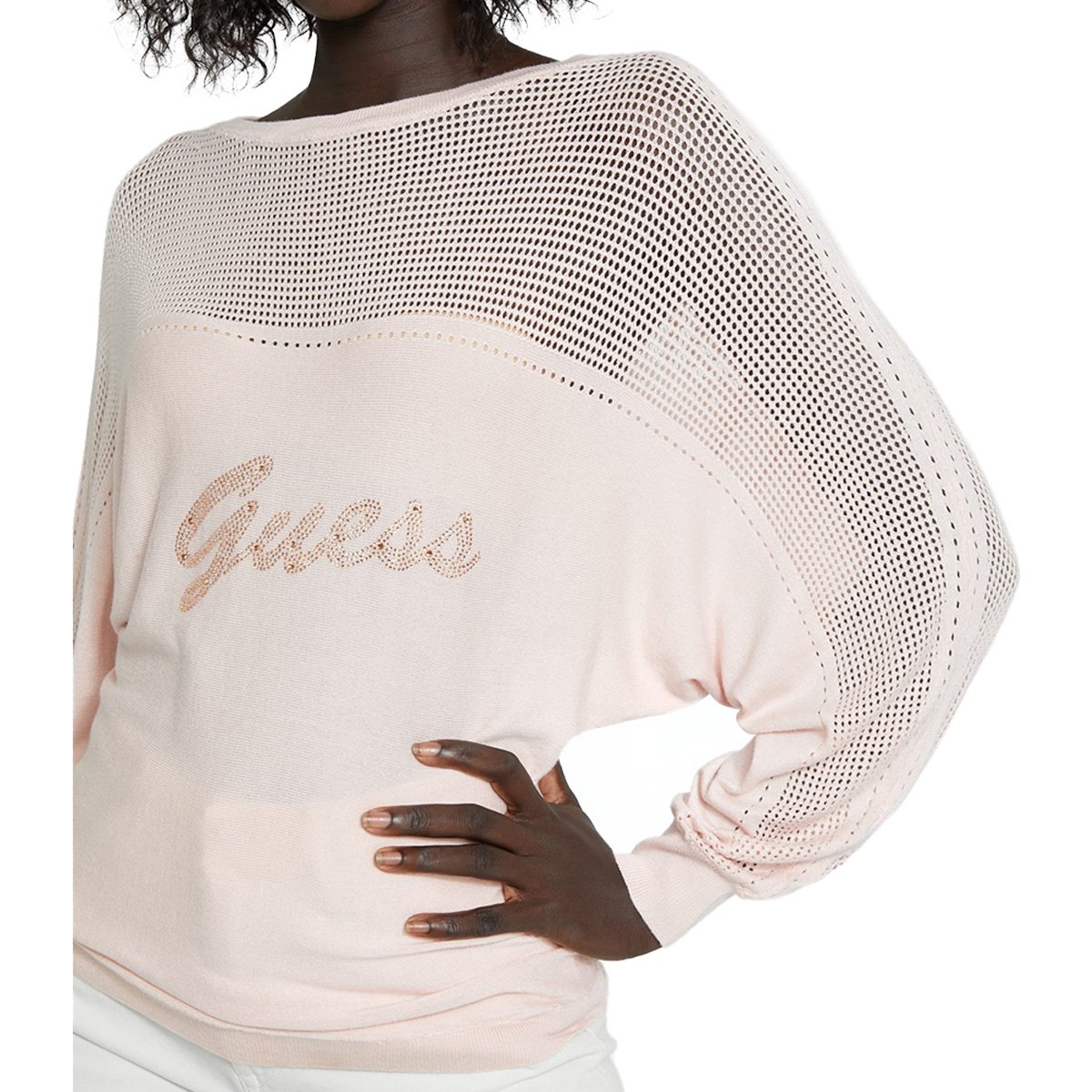 Suéteres Guess Akello Sueter Top Mujer Creme De Jersey Guess Beige