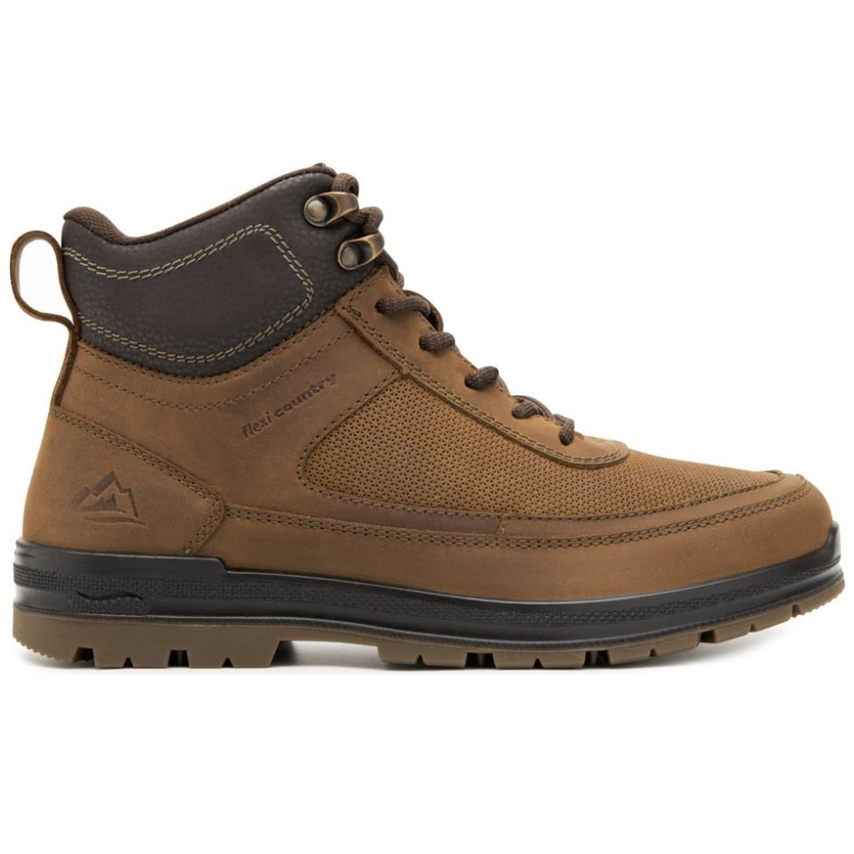 Bota Outdoor para Caballero, Café, Flexi Country