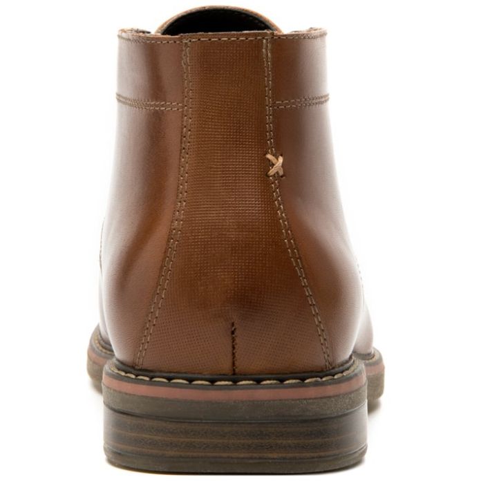Bota Lisa para Hombre con Agujeta Café Flexi