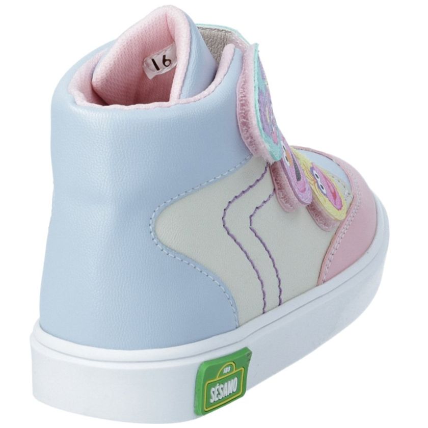 Tenis Bota Buddy Velcro 13-17 Rosa Sésamo para Niña