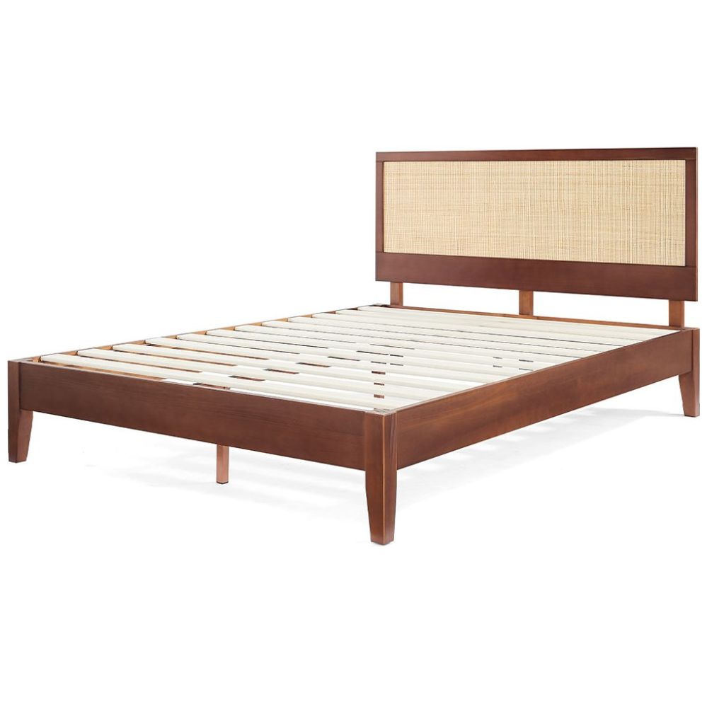 Base Y Cabecera Matrimonial Natural Tejida Nooz