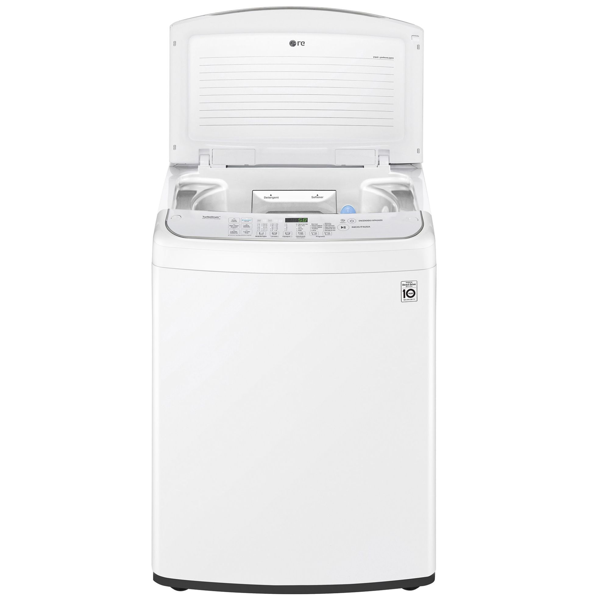 Lavadora LG Carga Superior Turbo Wash 3D Inverter Dd con 6 Motion Dd 22 Kg Blanca Wt22Ws6Hp