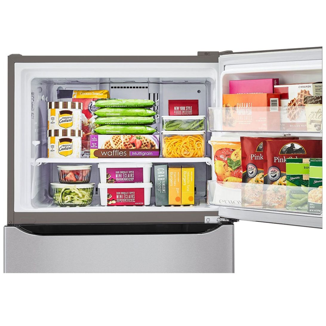 Refrigerador LG Top Mount Smart Inverter con Multi-Air Flow 20 Pies Acero  Lt57Bpsx