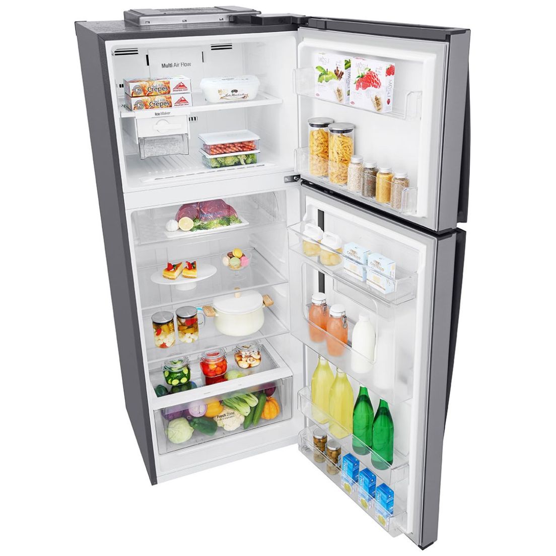 Refrigerador LG Top Mount Door-In-Door Linear Inverter 16 Pies Platino Lt44Mdp