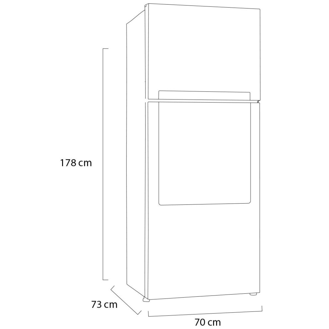 Refrigerador LG Top Mount Door-In-Door Linear Inverter 16 Pies Platino Lt44Mdp