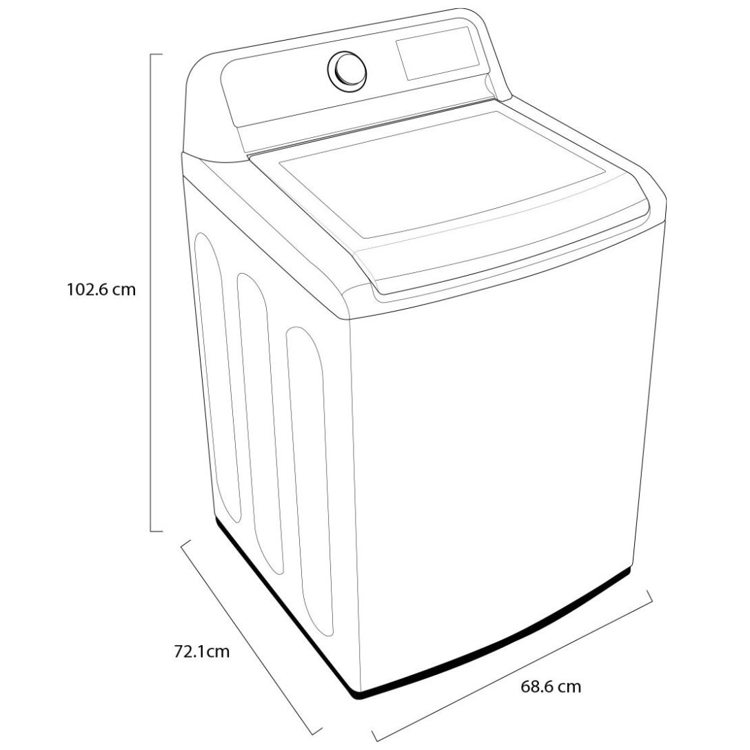 Lavadora LG Carga Superior Turbo Wash 3D Inverter Dd con 6 Motion Dd 25 Kg  Blanca  Wt25Wt6H