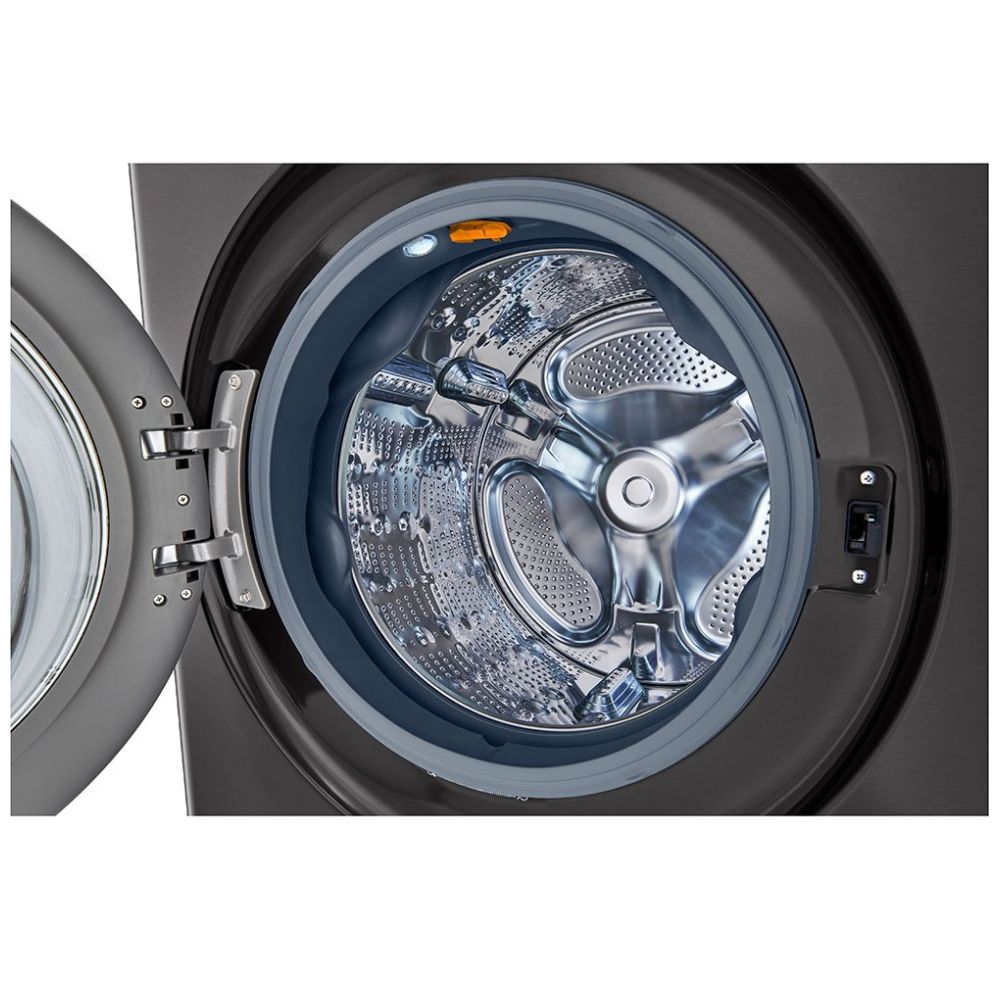 Torre de Lavado LG Washtower Carga Frontal Lavadora y Secadora Inverter Ai Dd con Conectividad LG Thinq 22Kg / 22Kg Wk22Bs6 Negra