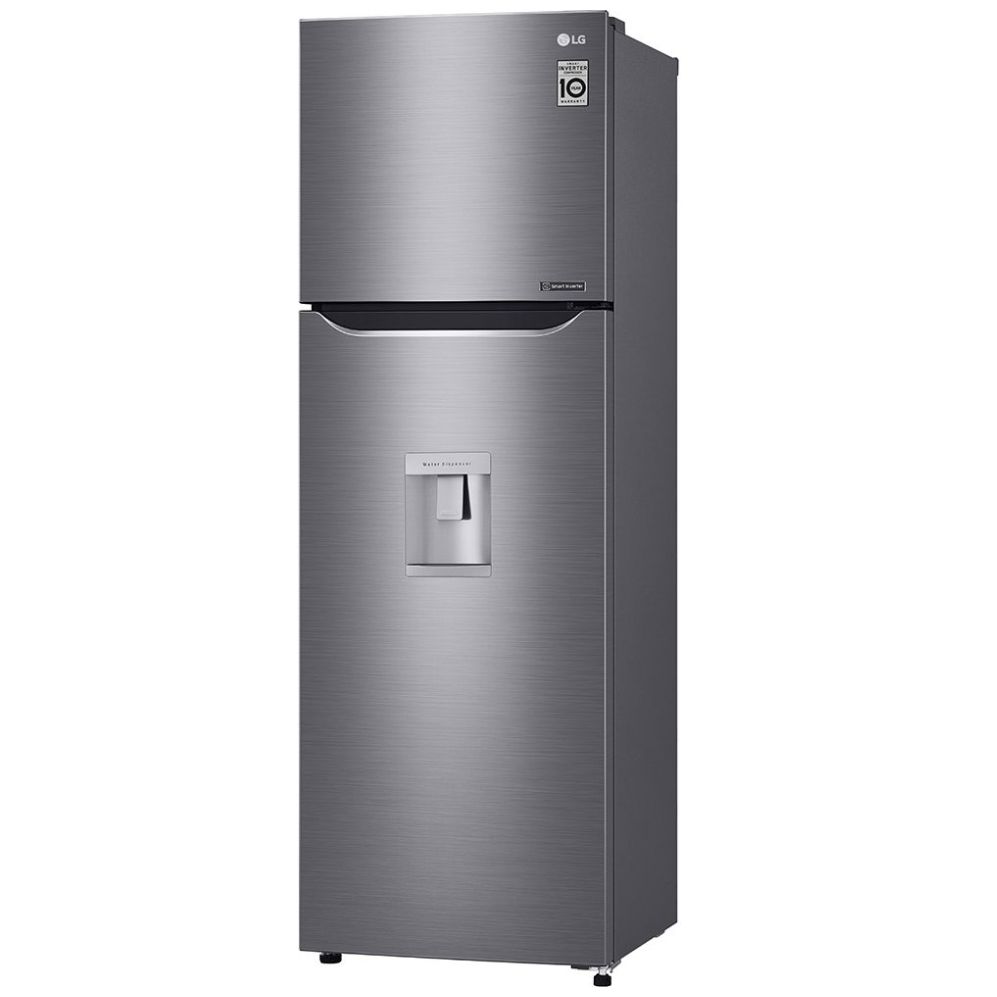 Refrigerador LG Top Mount  Smart Inverter con Door Cooling 9 Pies  Platino  Gt29Wdc