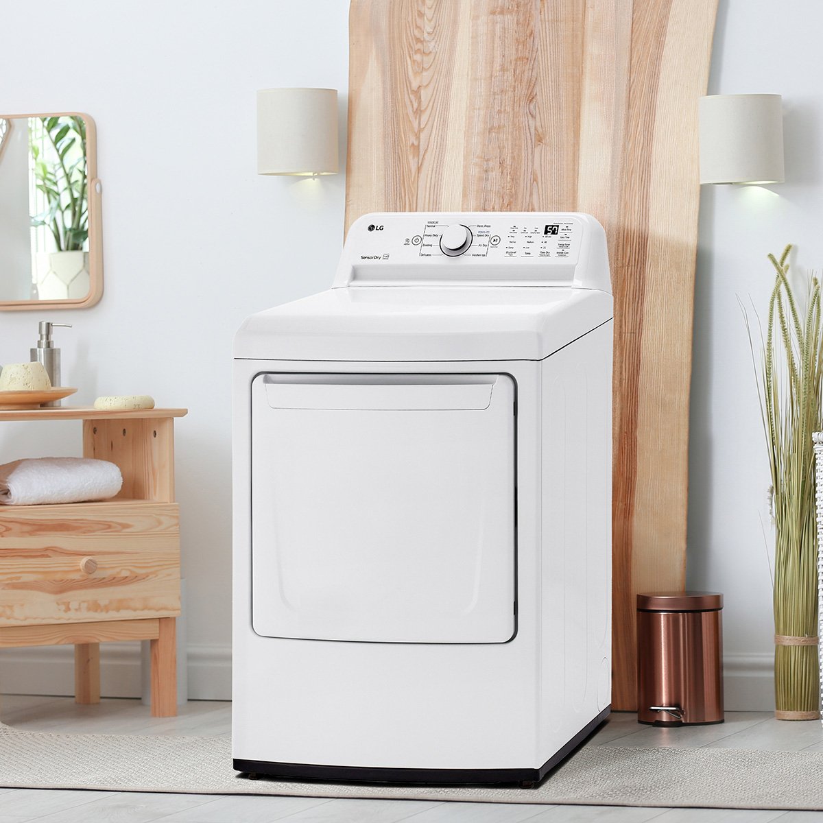 Secadora Lg Carga Frontal a Gas 25 Kg Blanca