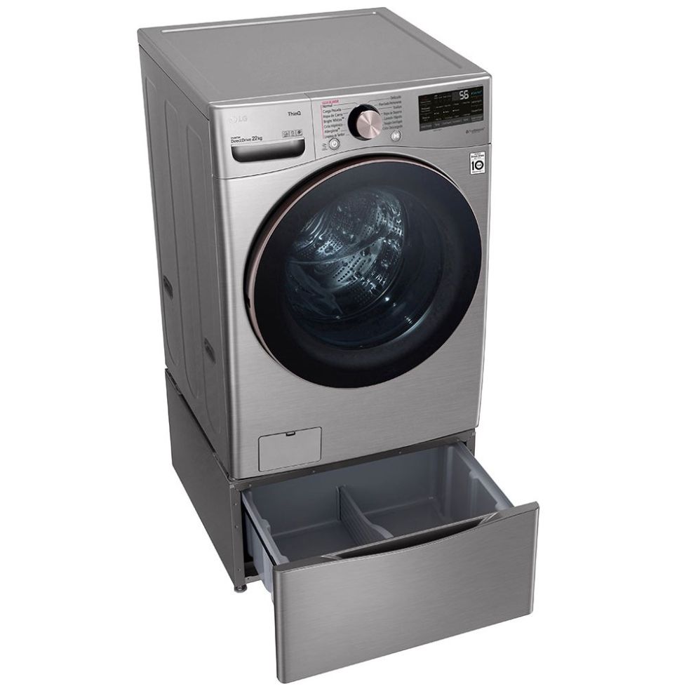 Lavadora LG Carga Frontal Ai Dd 22Kg Color Plata - Wm22Vv2S6Gr