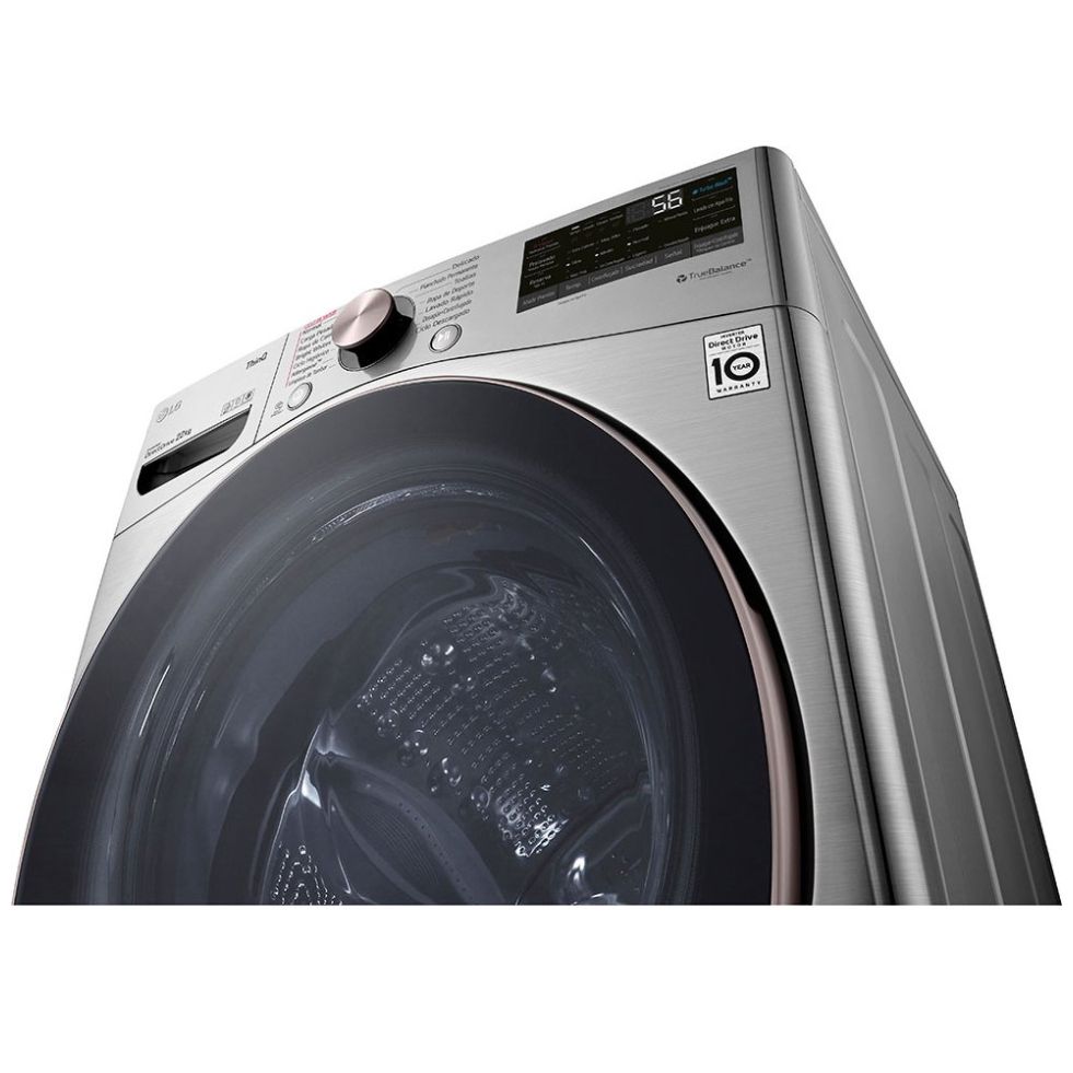 Lavadora LG Carga Frontal Ai Dd 22Kg Color Plata - Wm22Vv2S6Gr