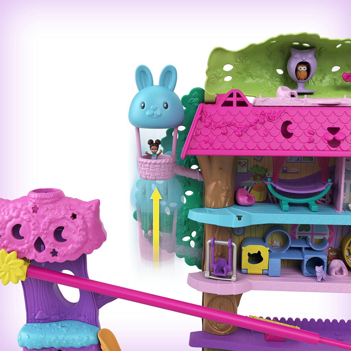 Polly Pocket  Pollyville Casa Del Aventuras Del Árbol