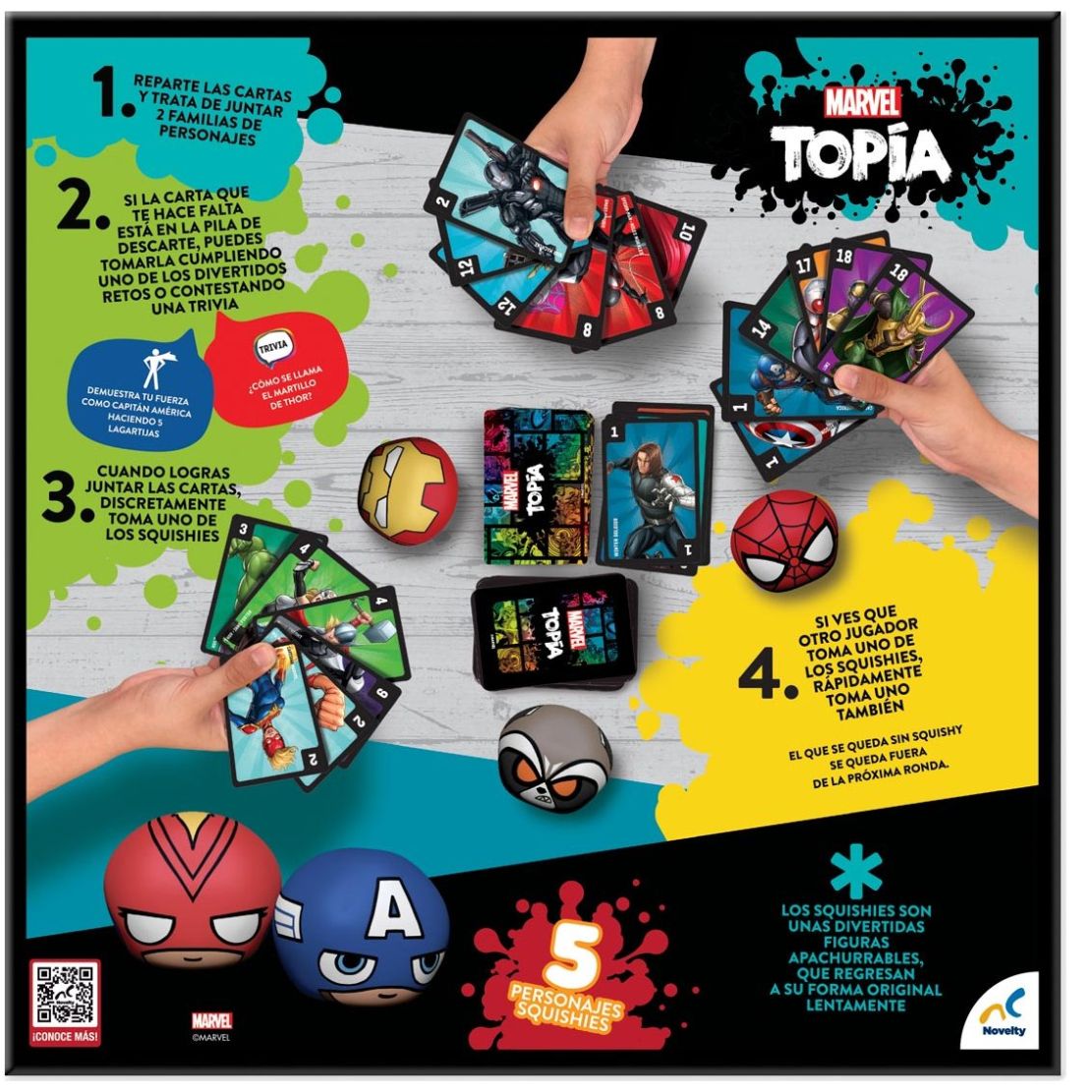 Juego de Mesa en Familia Marvel Topia