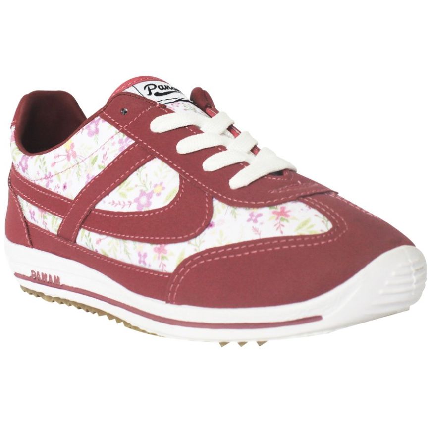 Tenis panam 2024 rosa con gris