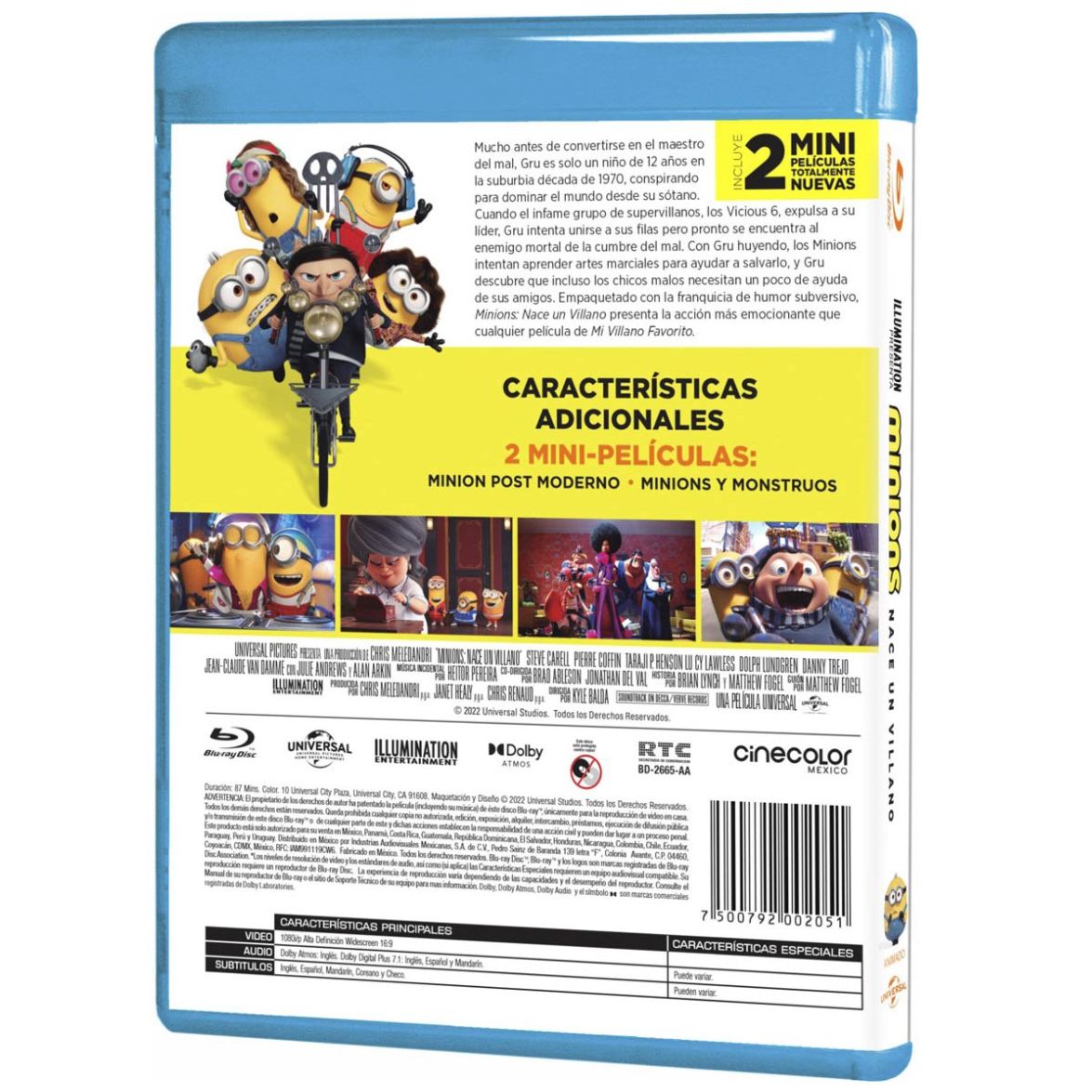 Blu Ray Minions: Nace un Villano