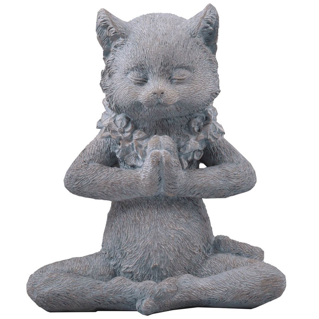 Home Nature Figura Decorativa Gato Yoga 21*18*11 Cm