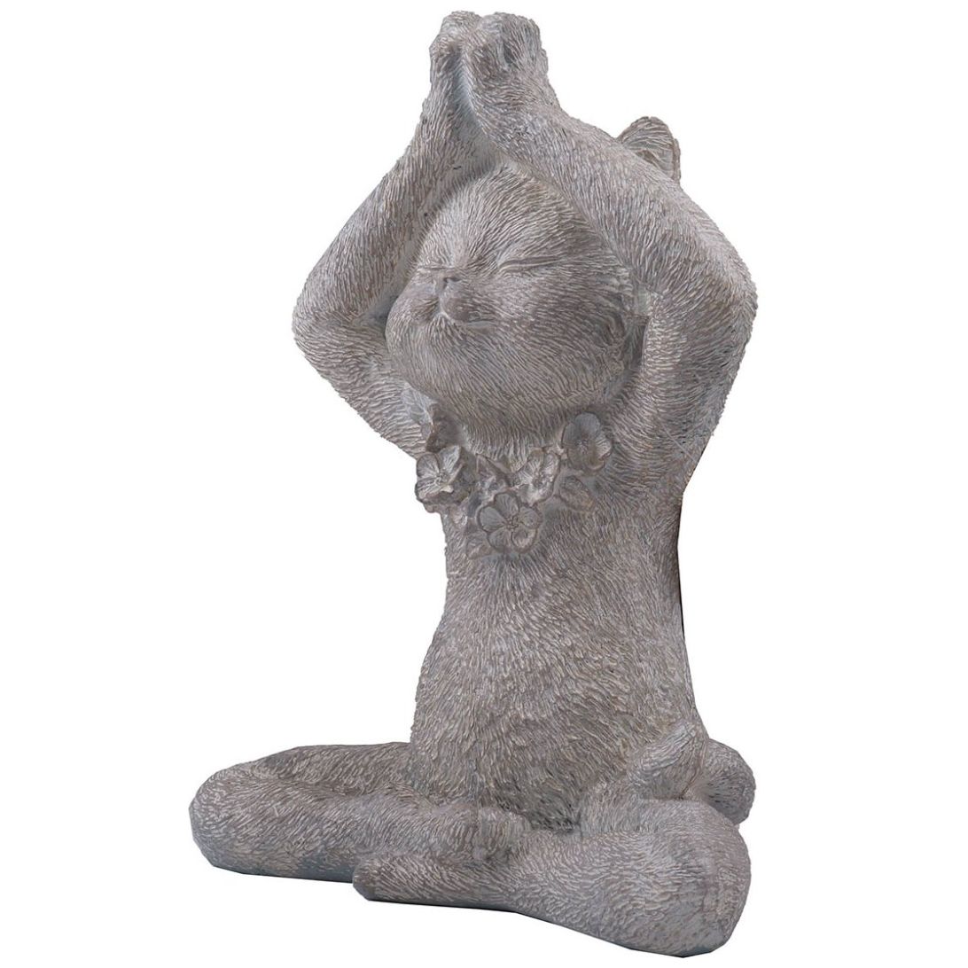 Home Nature Figura Decorativa Gato Manos Arriba 23*18*11 Cm