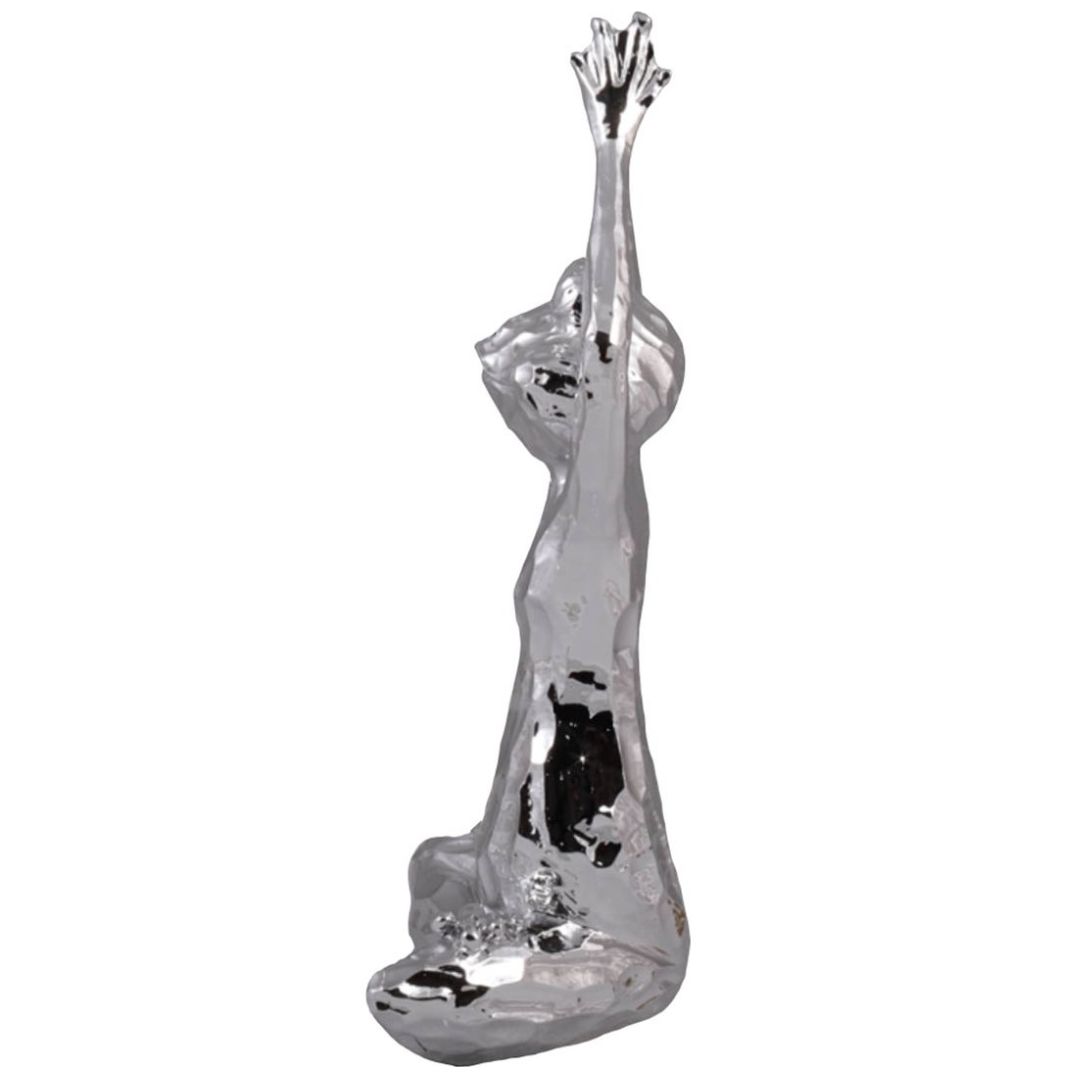 Home Nature Figura Decorativa Rana Estiramiento 29*15*9 Cm