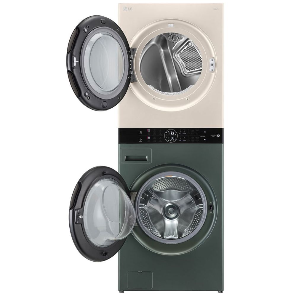 Torre de Lavado Lg 22 Kg Wk22Gbs6 Verde con Beige