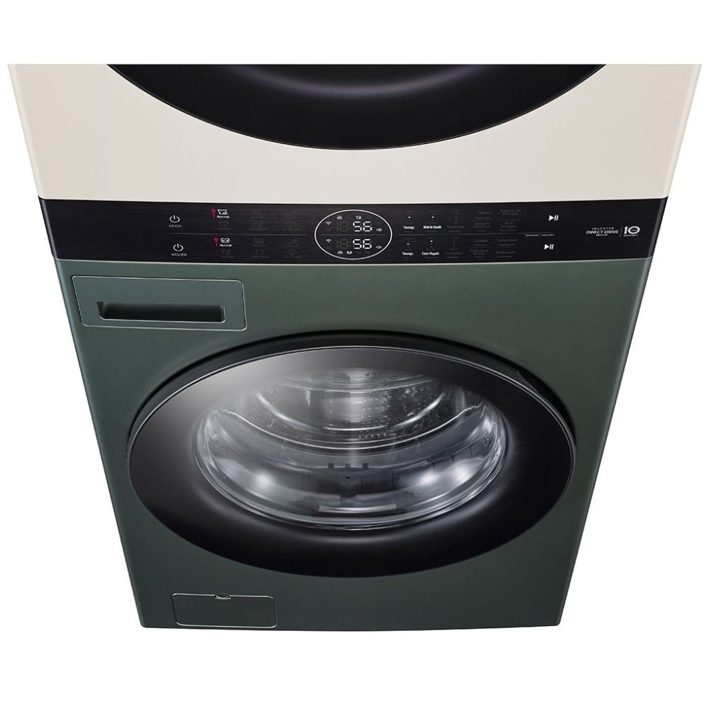 Torre de Lavado Lg 22 Kg Wk22Gbs6 Verde con Beige