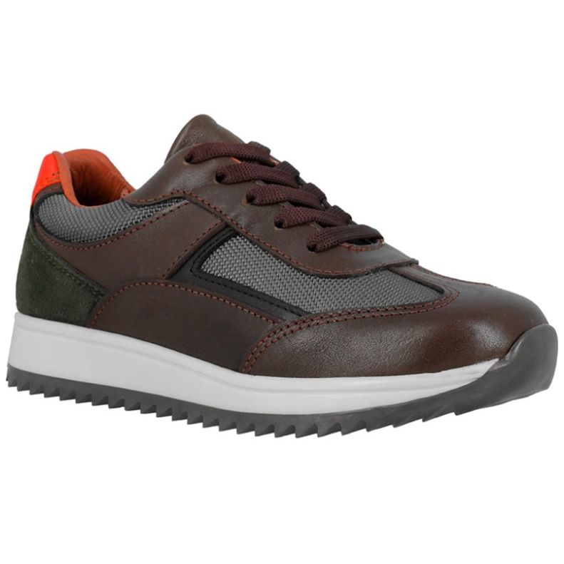 Tenis con Agujeta 18-25 Café Hush Puppies para Niño
