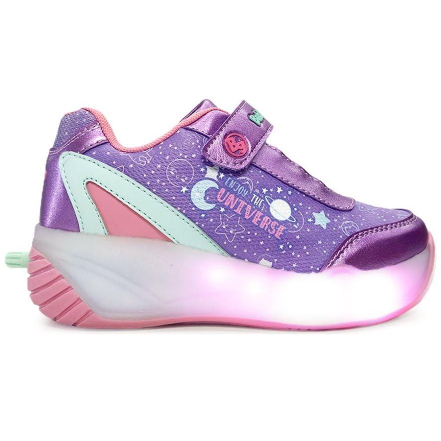 Tenis Patín 17-23 Perla I Morado Bubble Gummers para Niña