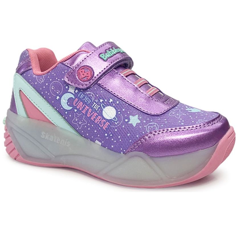 Tenis Patín 17-23 Perla I Morado Bubble Gummers para Niña
