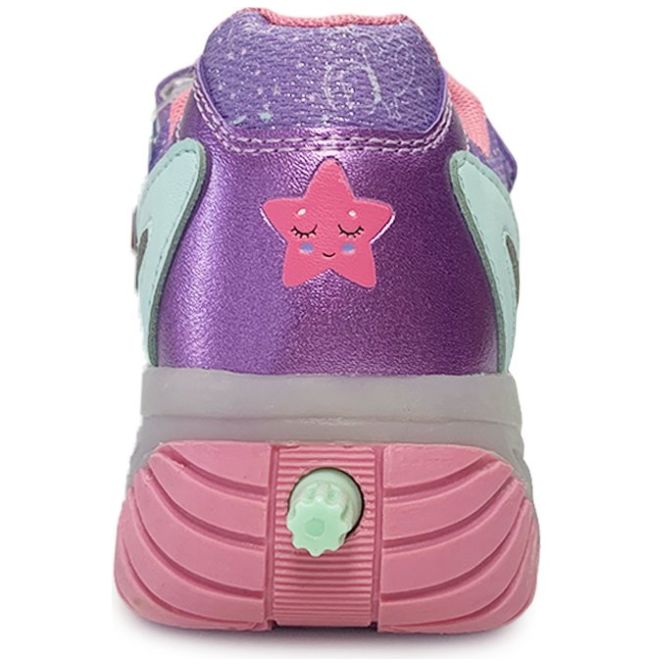 Tenis Patín 17-23 Perla I Morado Bubble Gummers para Niña