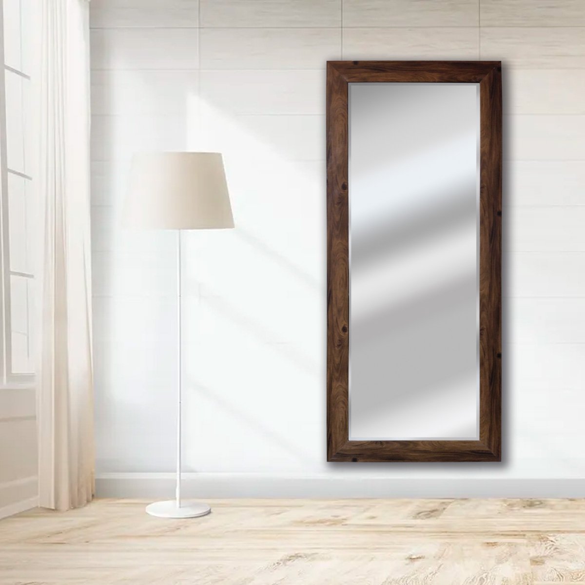 Espejo Madera Avellana Medida 80X185