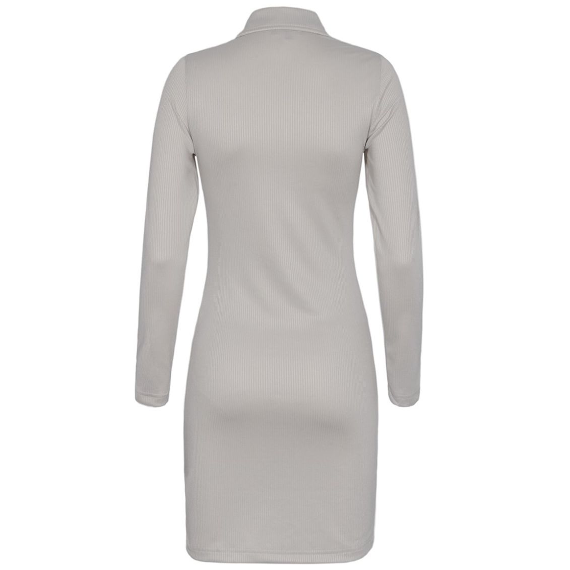 Vestido Recto Cuello Sport Manga Larga