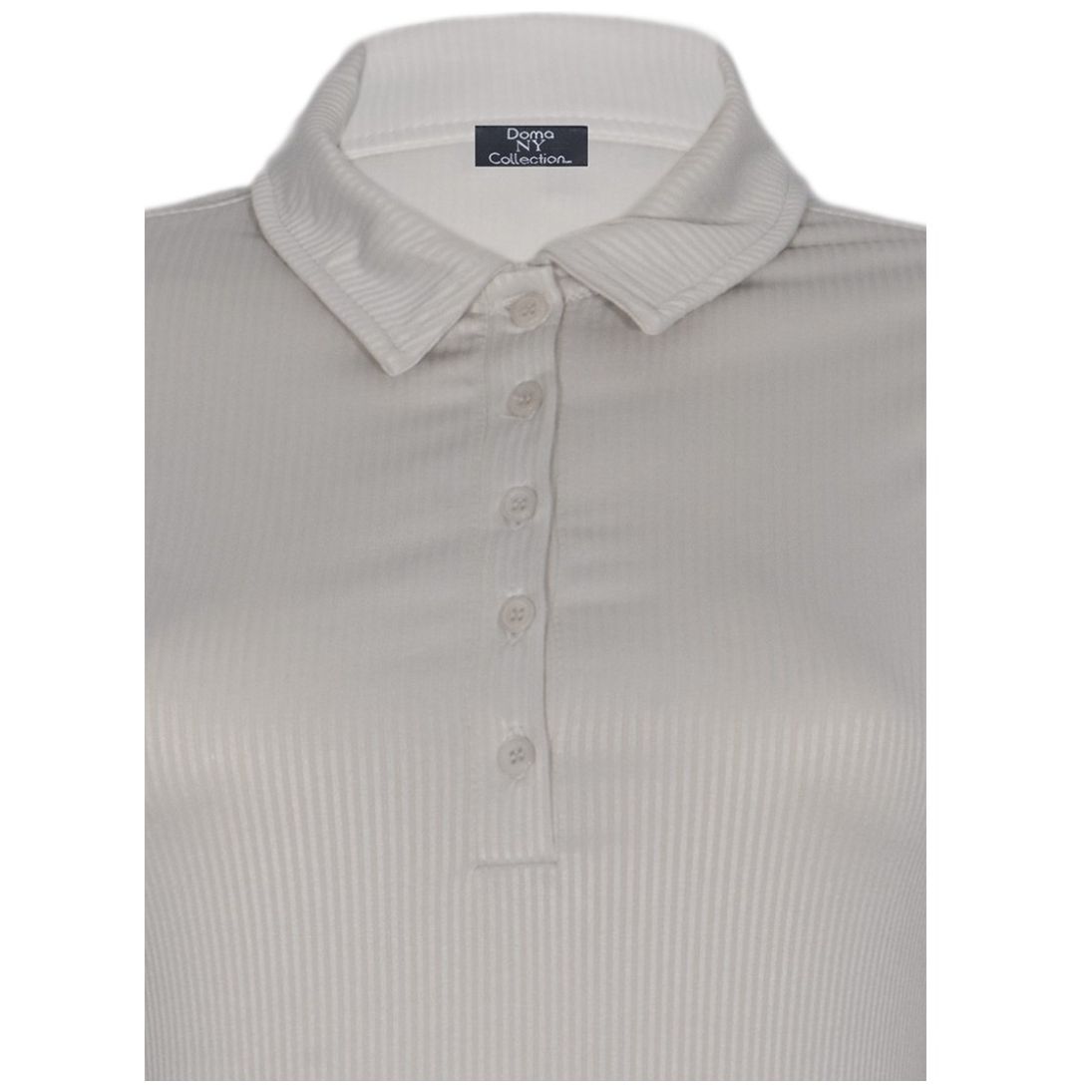 Vestido Recto Cuello Sport Manga Larga