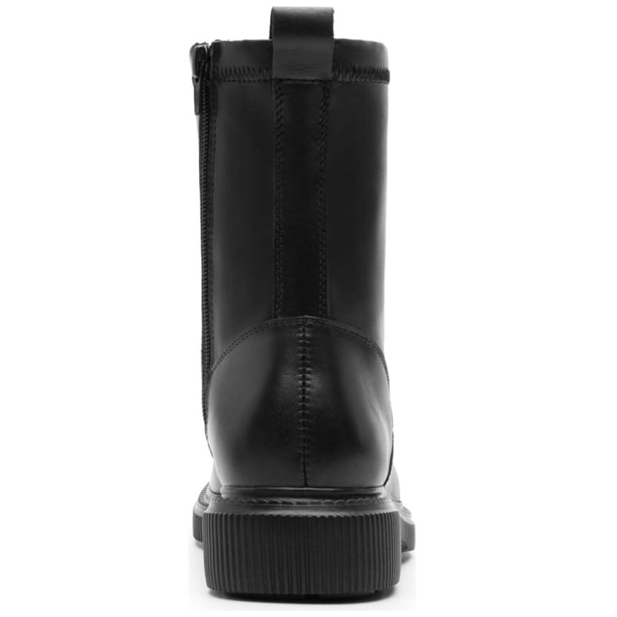 Bota de Agujeta Y Cierre Lateral Negra Flexi