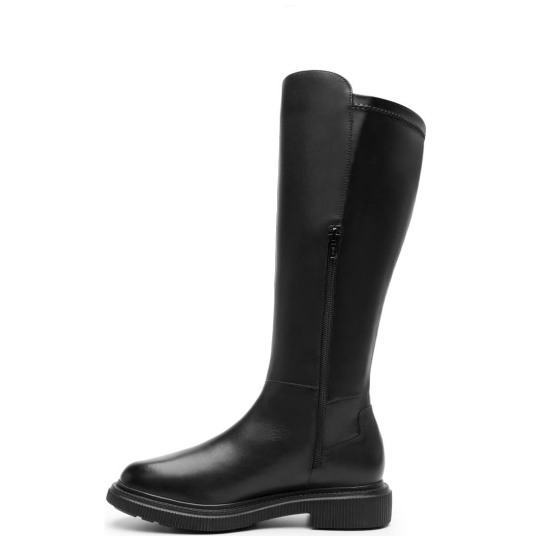 Bota Alta Lisa Negra Flexi