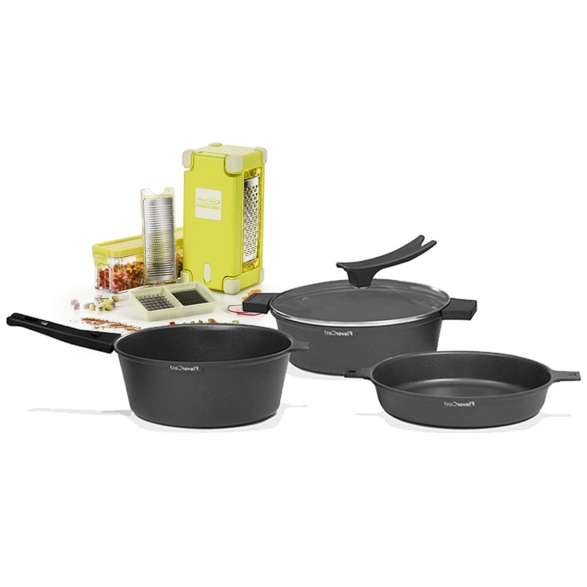 Set Flavorcast Gourmet 24 Cm Nicer Dicer Gourmet Flavorstone