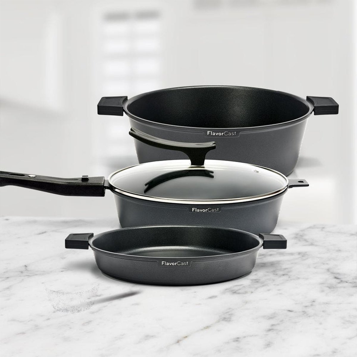 Set Flavorcast Gourmet 24 Cm Nicer Dicer Gourmet Flavorstone