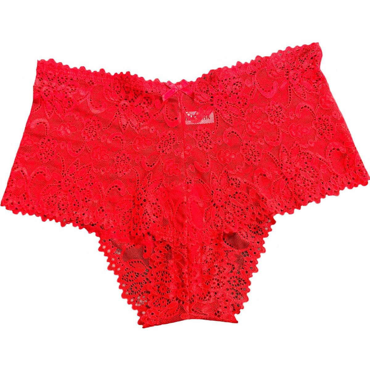 Bóxer Cachetero de Encaje con Moño Maria Intima 3405